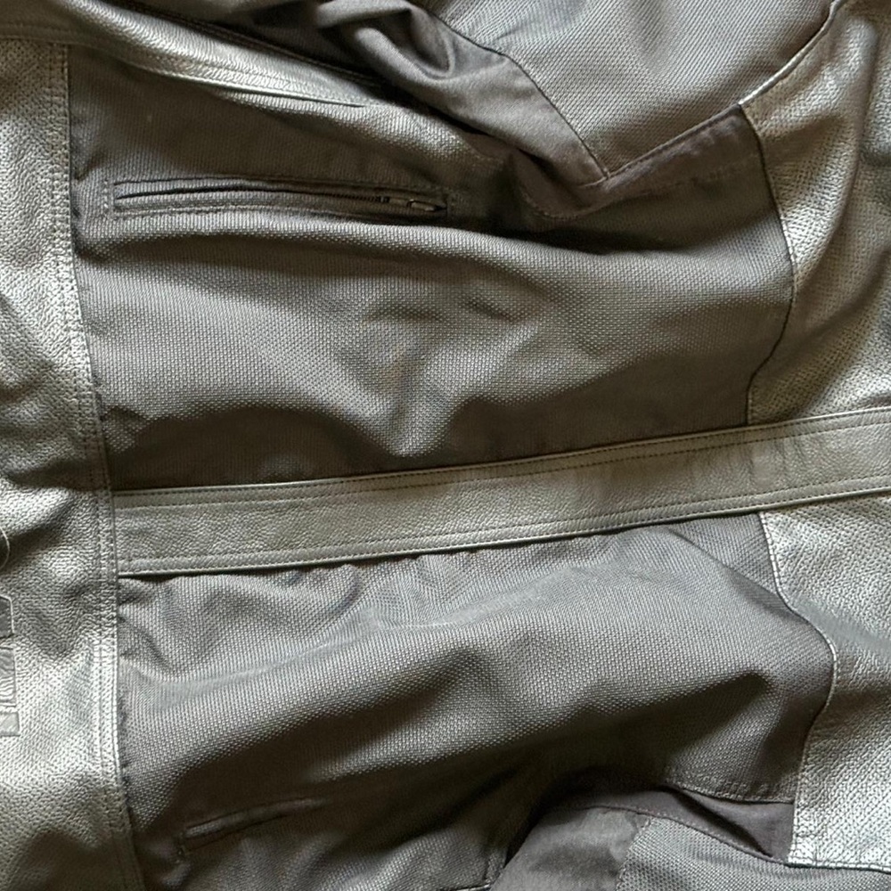 Gray Performance Jacket with Stitching Detail